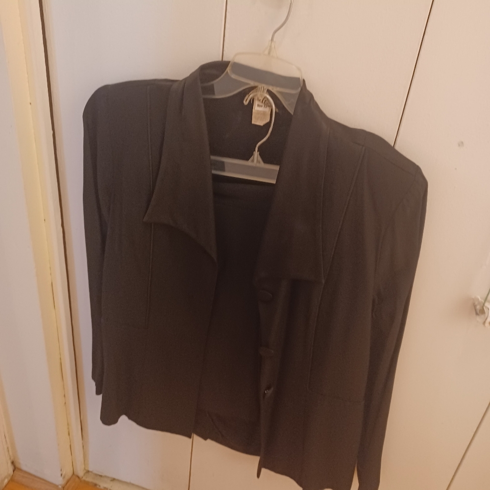 2 piece black suit